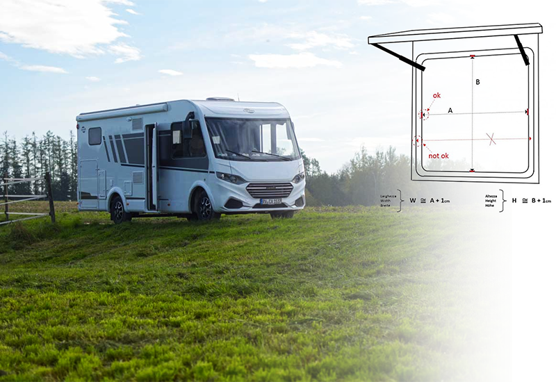Come misurare finestra o oblè di un camper